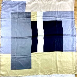 Kate Spade large silk scarf square neutral